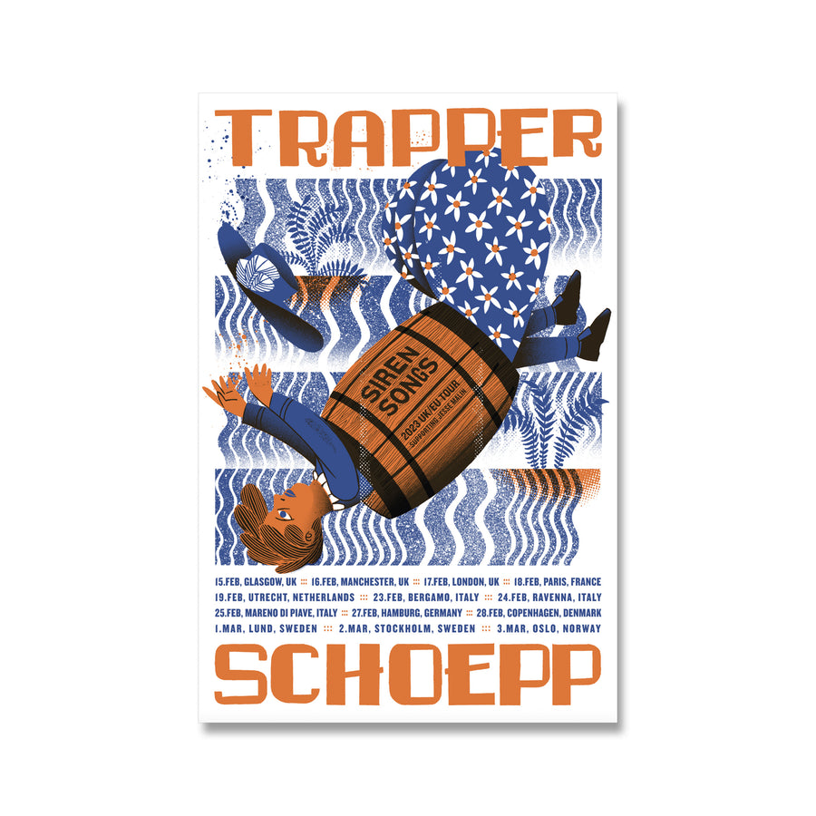 Trapper Schoepp - Siren Songs Screen Printed Tour Poster
